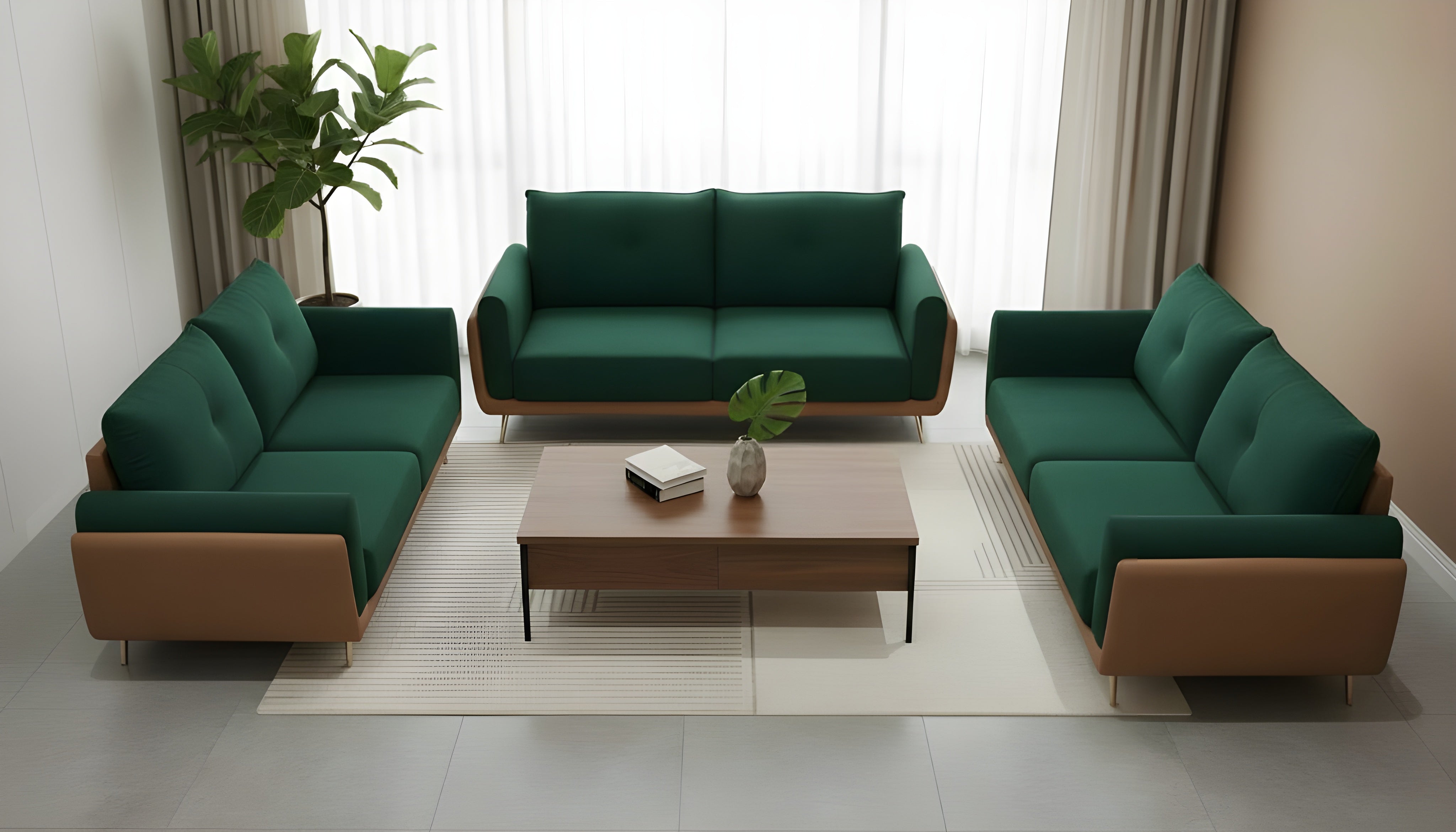 Verdant Luxe Sofa Ensemble