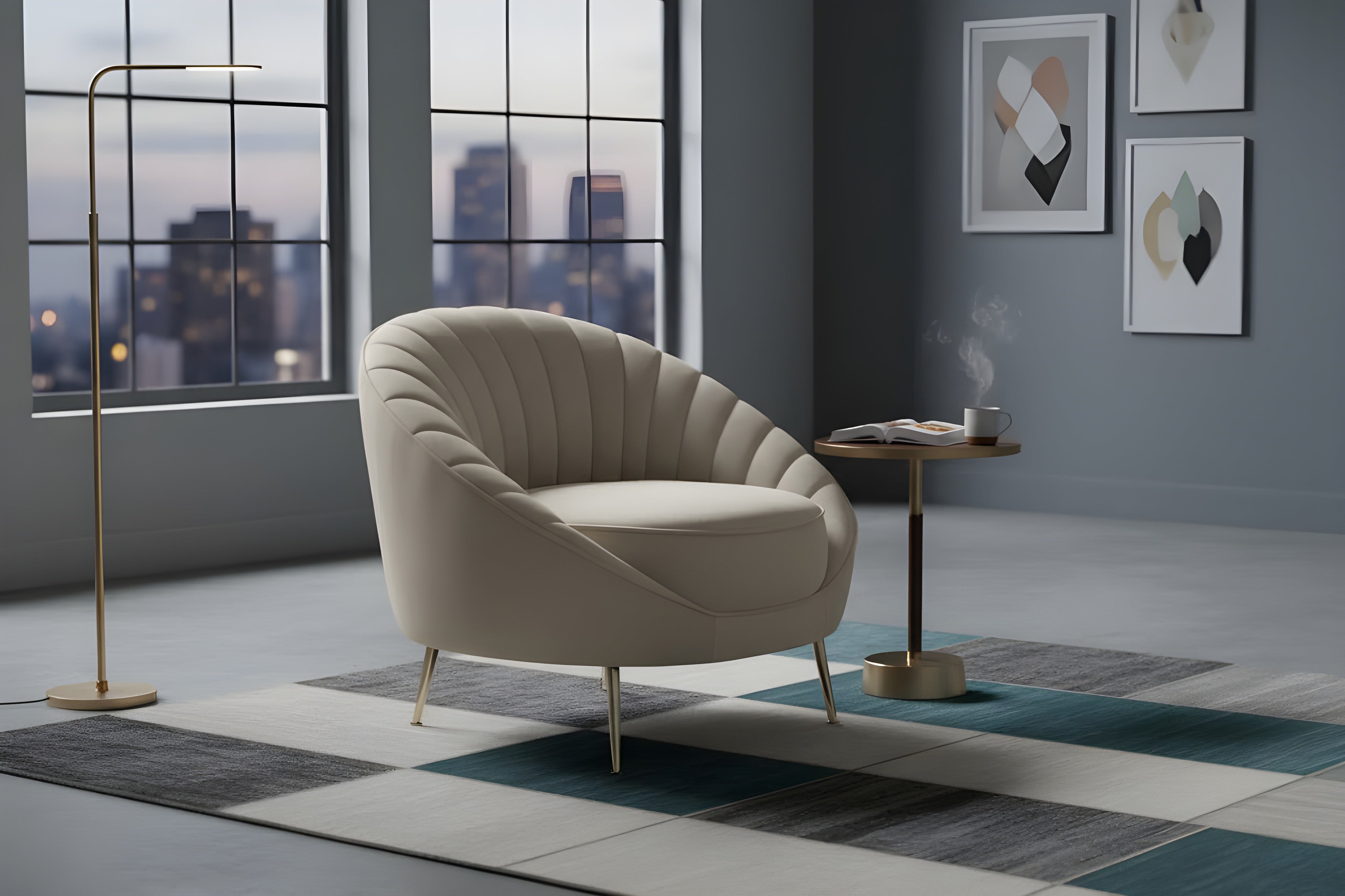 Aurelia Shell Lounge Chair
